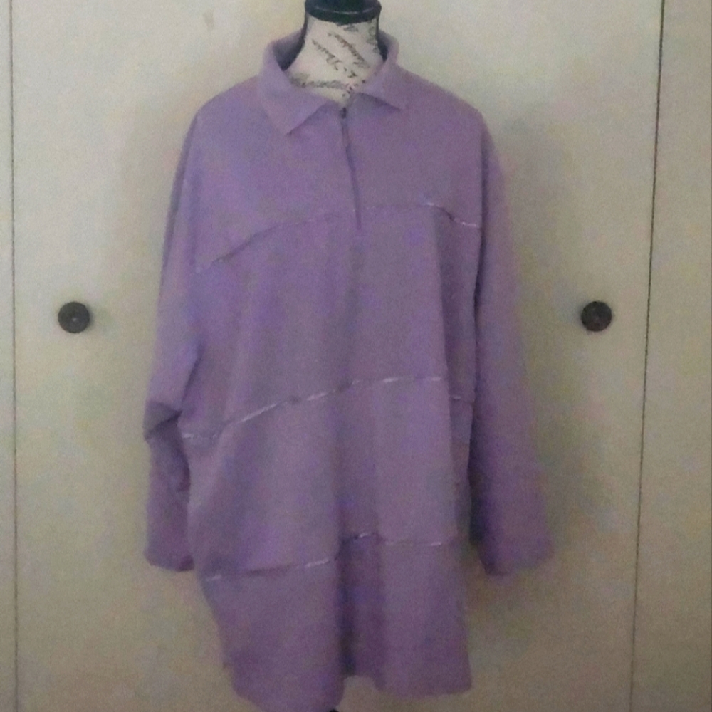 Women's Plus Size Lavender Pullover